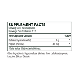 Betaine HCl & Pepsin (225 Capsules) [EXP: 05/25]